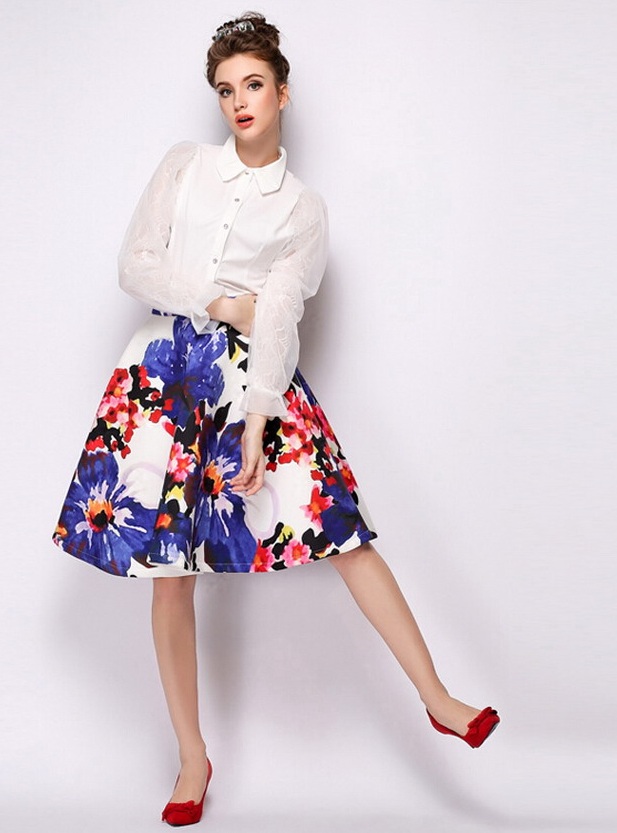 Идея для шоппинга: юбки и платья с цветочным принтом