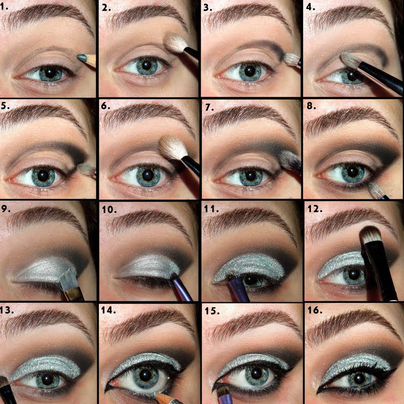 10 пошаговых инструкций для блестящего макияжа глаз