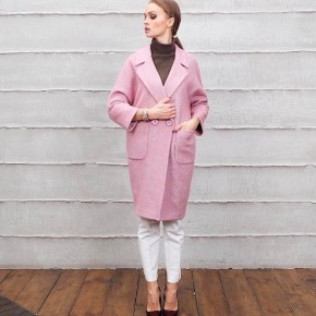 С чем носить розовое пальто 2018 фото модные направления