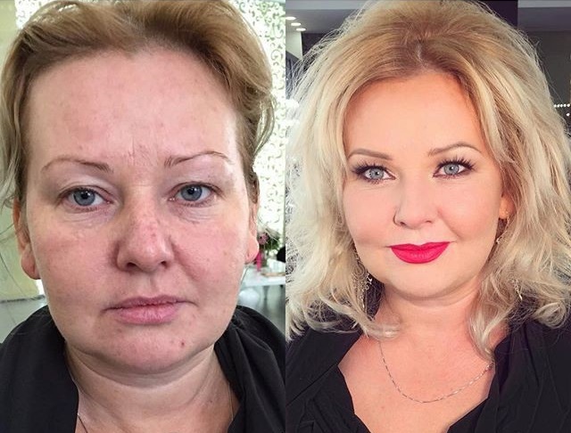 Как макияж меняет внешность