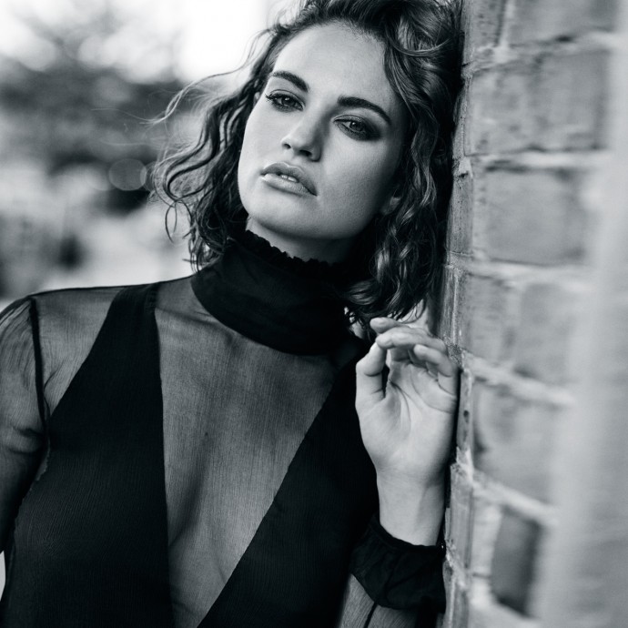 Lily James for The Edit Magazine by Jem Mitchell