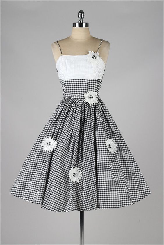 Винтажные платья, 1950-е.