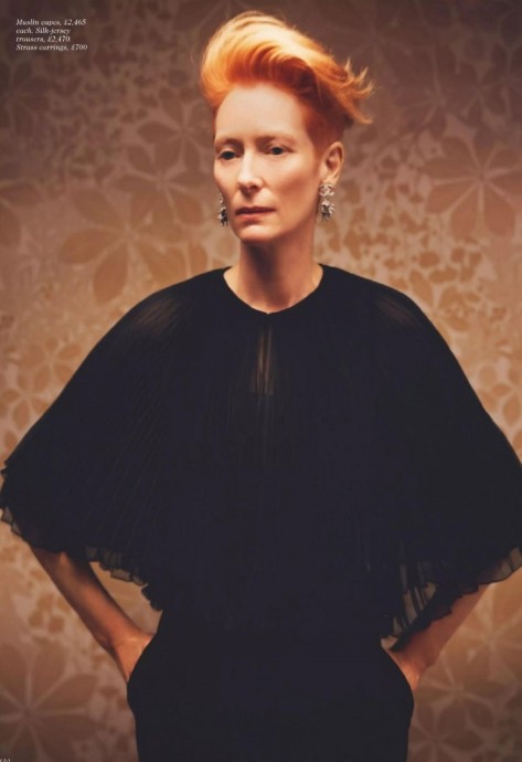 Тильда Суинтон (Tilda Swinton) в фотосессии для журнала Vogue UK
