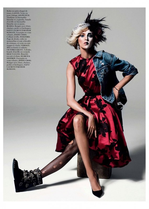 Anja Rubik by Inez van Lamsweerde and Vinoodh Matadin