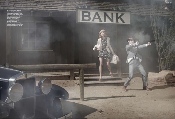 ​Анна Селезнева и Уэс Бентли для Harper's Bazaar US