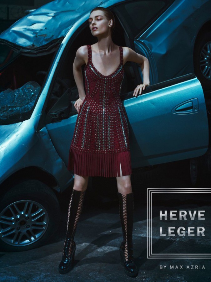 Daga Ziober for Herve Leger Campaign by Boe Marion