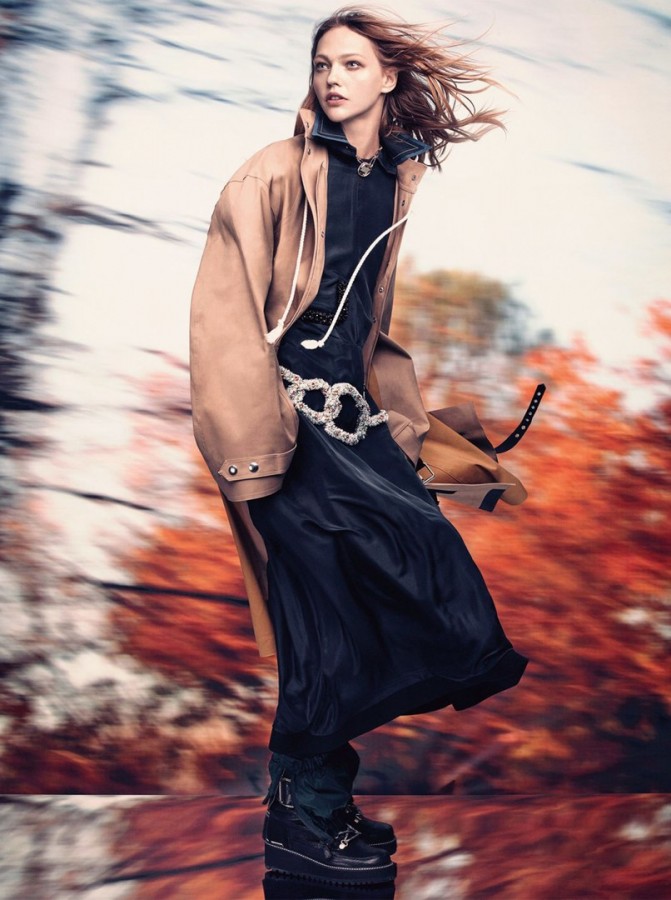 Sasha Pivovarova for Vogue UK by Craig McDean
