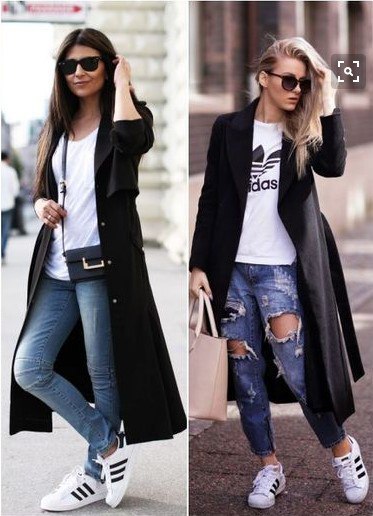Модные образы с джинсами.