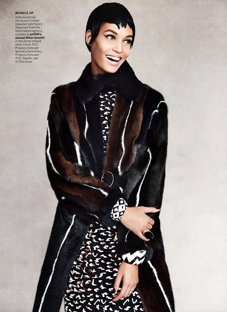 Joan Smalls for Vogue US by Patrick Demarchelier.