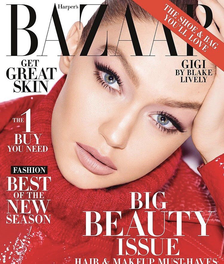 Gigi Hadid for Harper Bazaar’s May 2018.