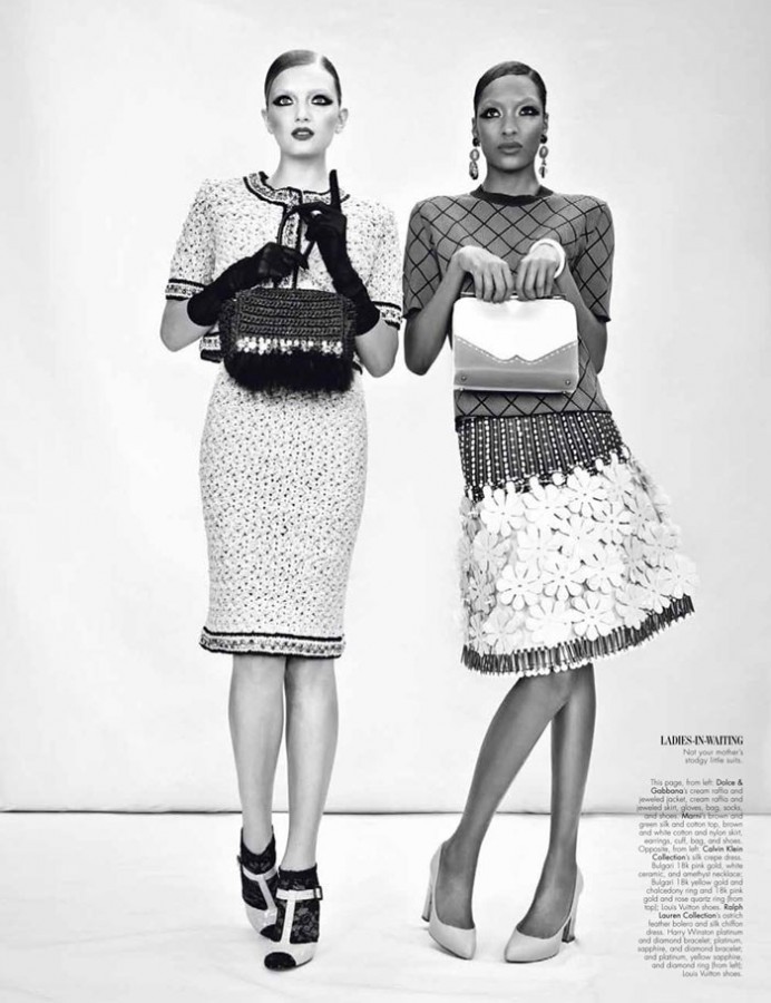 Lily Donaldson, Jourdan Dunn, Cara Delevingne & Nyasha Matonhodze for W Magazine by Emma Summerton Lily Donaldson, Jourdan Dunn, Cara Delevingne & Nyasha Matonhodze for W Magazine by Emma Summerton