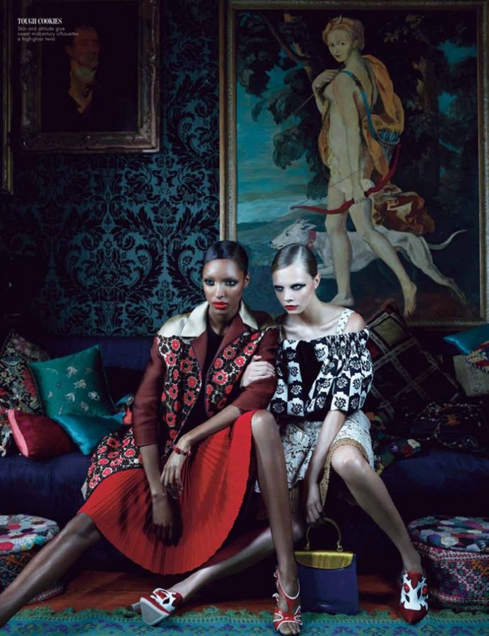 Lily Donaldson, Jourdan Dunn, Cara Delevingne & Nyasha Matonhodze for W Magazine by Emma Summerton Lily Donaldson, Jourdan Dunn, Cara Delevingne & Nyasha Matonhodze for W Magazine by Emma Summerton