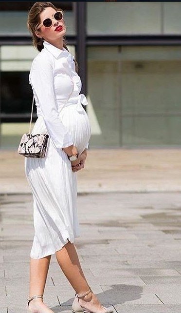 Стильная беременность: 7 вариантов платьев для будущих мам.