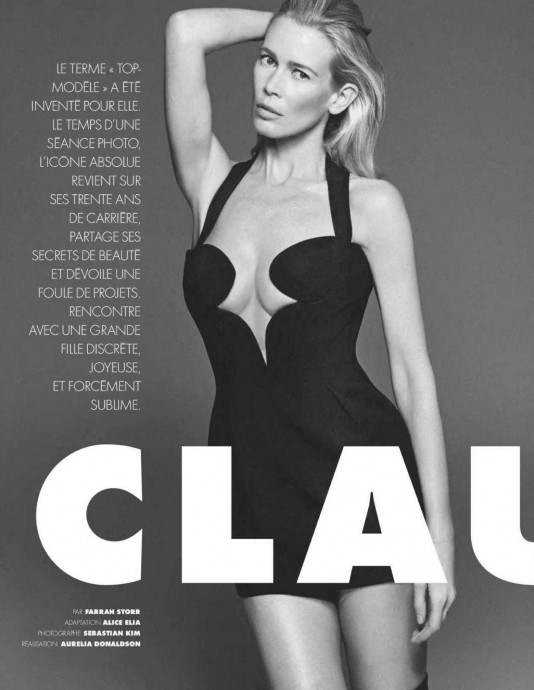 Клаудия Шиффер (Claudia Schiffer) в фотосессии для журнала ELLE France