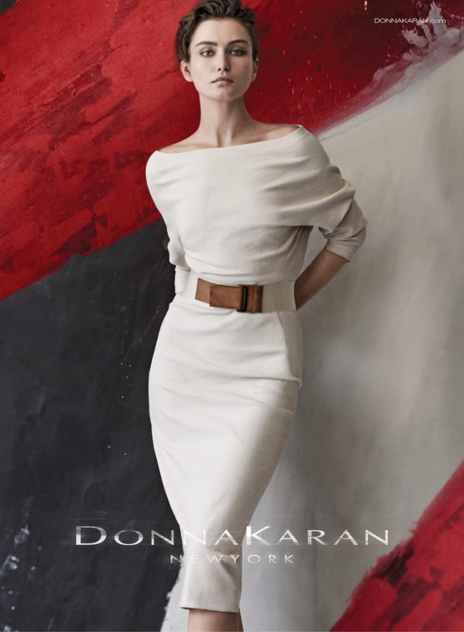 Andreea Diaconu for Donna Karan Ad Campaign by Peter Lindbergh