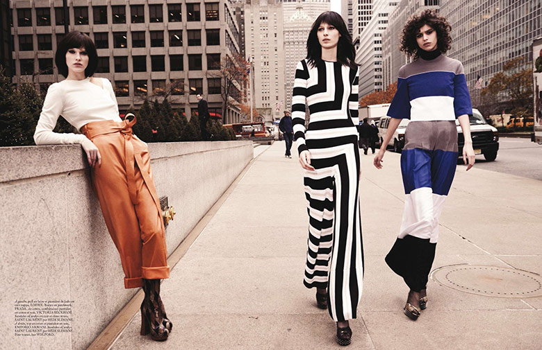 Julia Nobis, Mica Arganaraz & Niki Trefilova for Vogue Paris by Glen Luchford