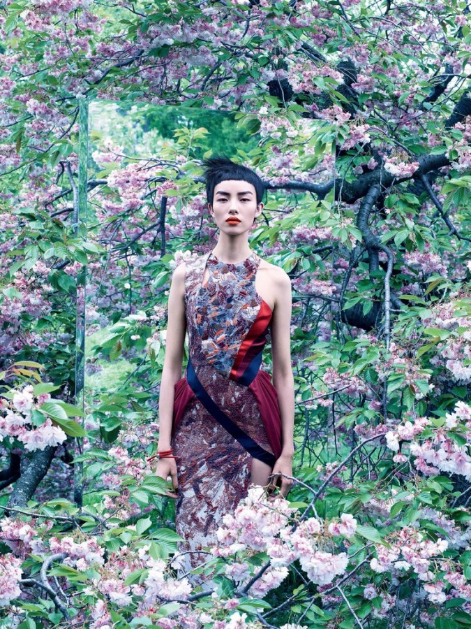 Fei Fei Sun, Liu Wen for Vogue US by Mikael Jansson