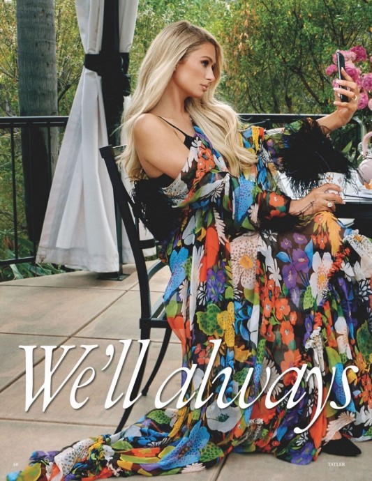 Пэрис Хилтон на обложкe журнала Tatler