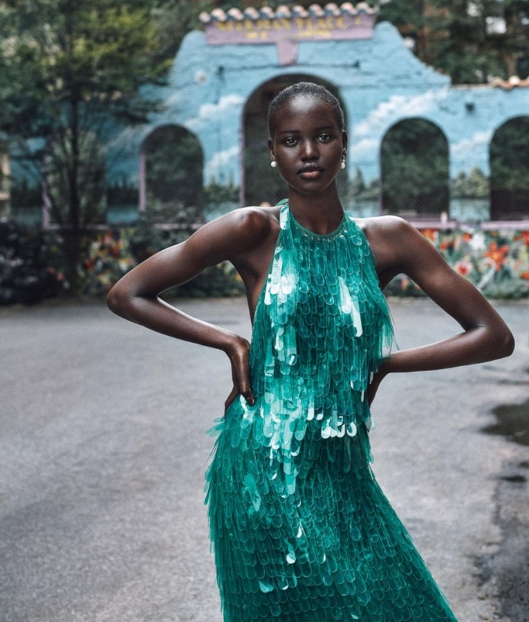 Adut Akech for WSJ. Magazine by Cass Bird