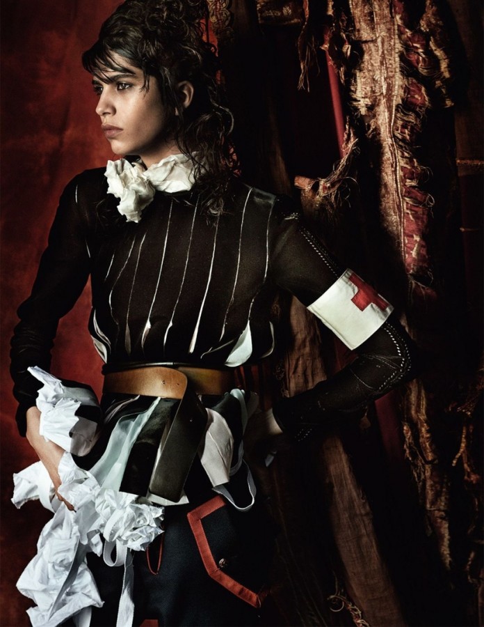 Mica Arganaraz for Vogue UK by Mario Testino