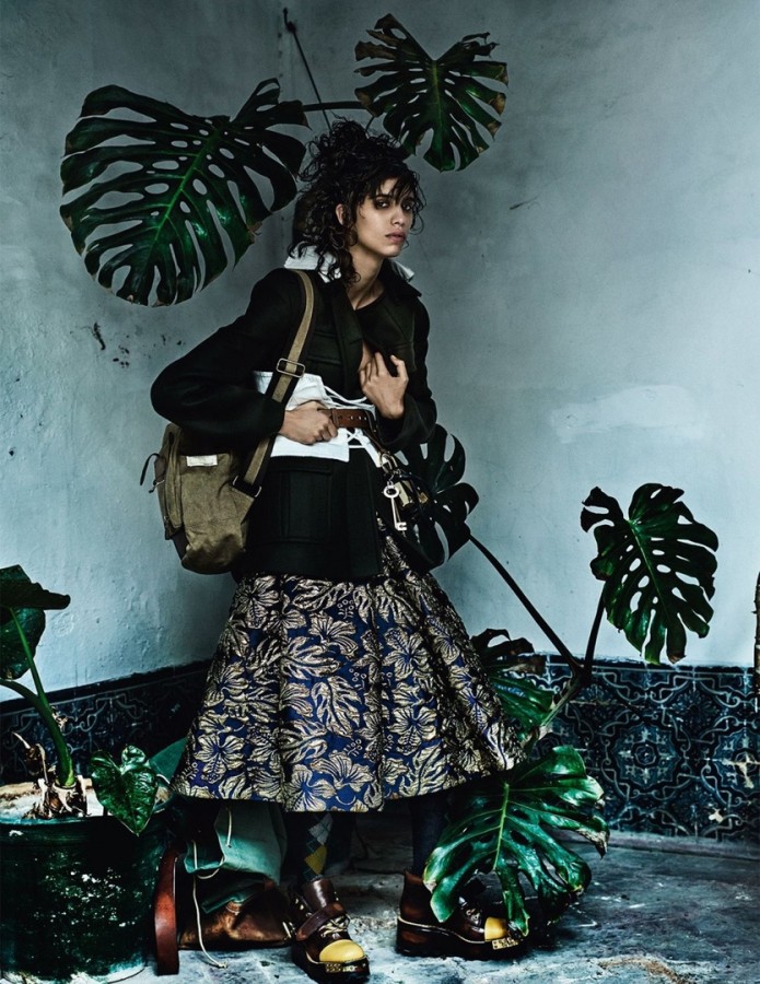 Mica Arganaraz for Vogue UK by Mario Testino