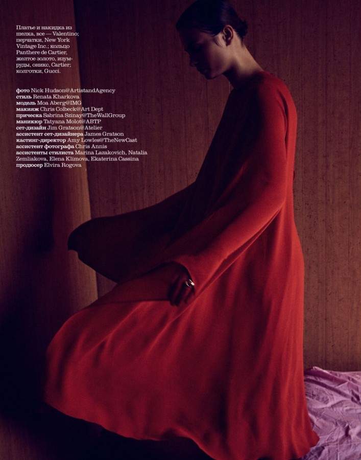 Moa Aberg for ELLE Russia by Nick Hudson