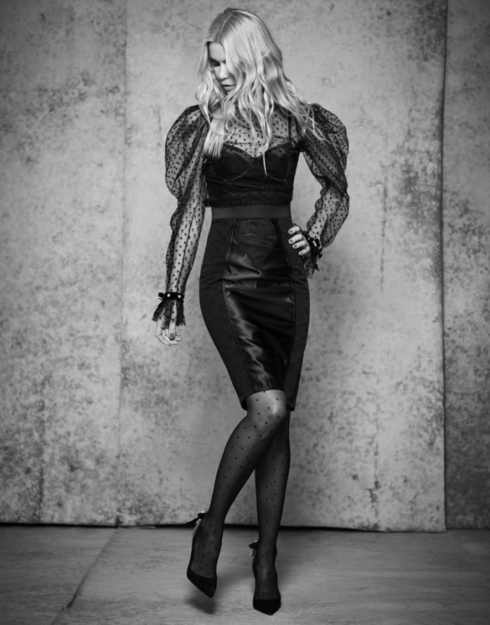 Claudia Schiffer for The Edit from Net-a-Porter by Nico Bustos