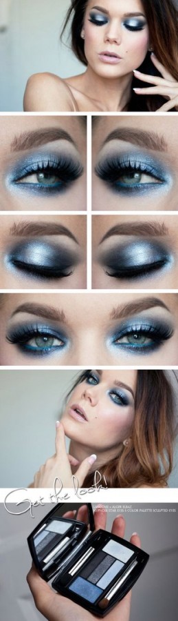 Оттенки синего в makeup-идеях от визажиста Linda Hallberg