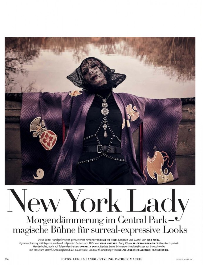 ​"New York Lady", Vogue Germany, 2017