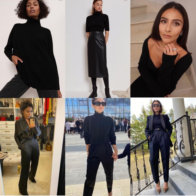 Подборка образов total black