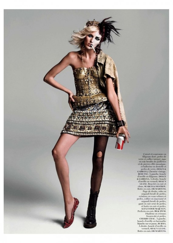 Anja Rubik by Inez van Lamsweerde and Vinoodh Matadin