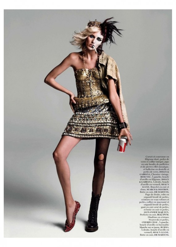 Anja Rubik by Inez van Lamsweerde and Vinoodh Matadin