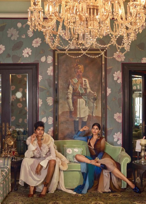 Saffron Vadher & Radhika Nair for Vogue India by Greg Swales