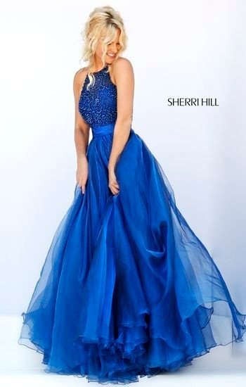 Восхитительные платья в синем цвете от Шерри Хилл!