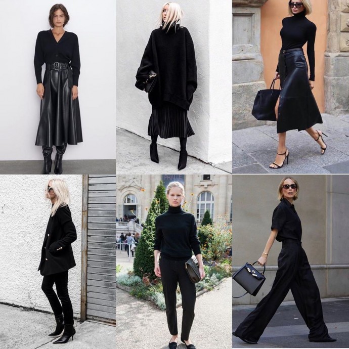 Подборка образов total black
