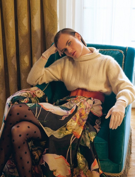 Николина Шредер (Nicoline Schroder)  на страницах L’Officiel Turkey в фотосессии Tugberk Acar
