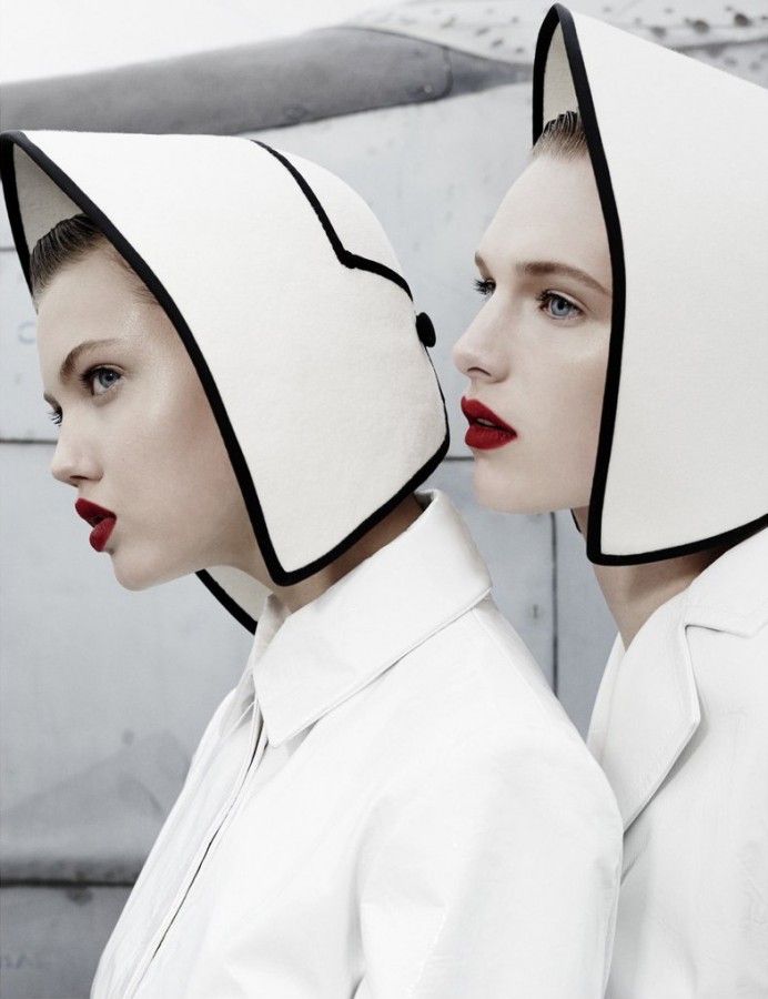 Lindsey Wixson and Ashleigh Good by Emma Summerton