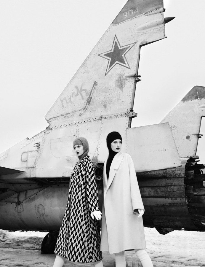 Lindsey Wixson and Ashleigh Good by Emma Summerton