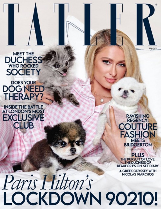 Пэрис Хилтон на обложкe журнала Tatler