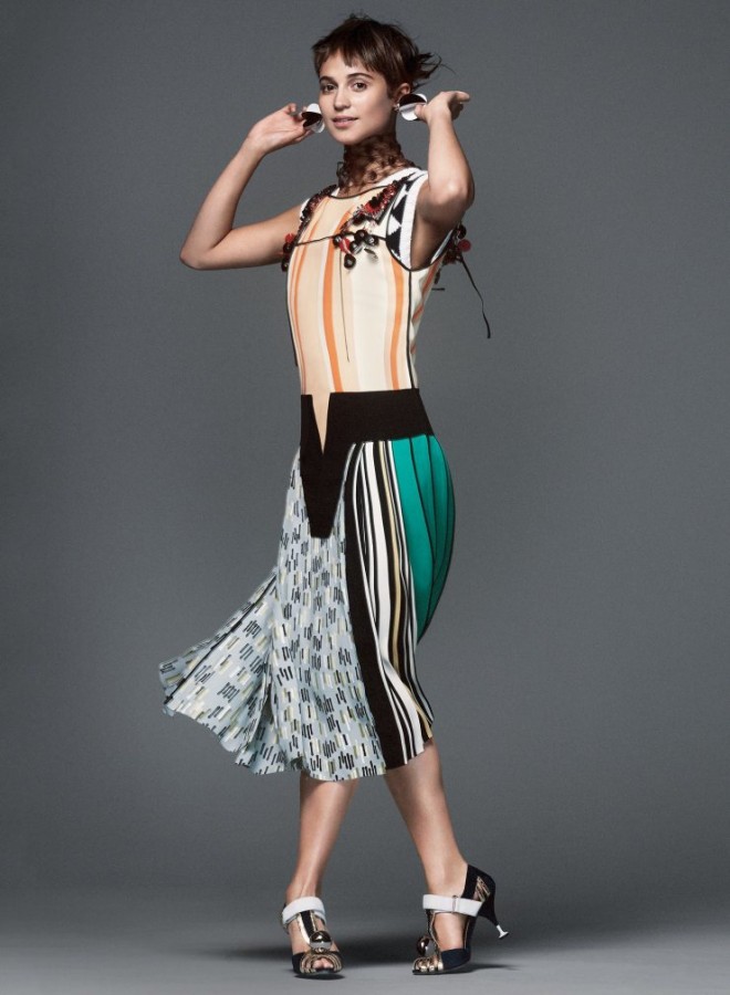Alicia Vikander for Vogue China by Serge Leblon
