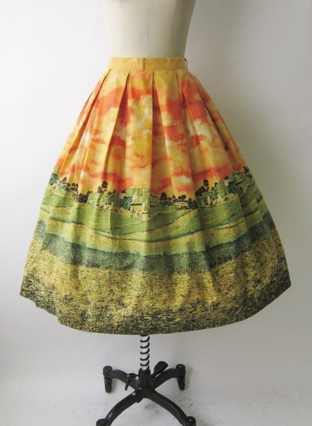 Яркие винтажные юбки 1950-х гг.