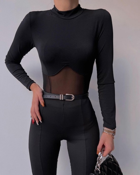 Элегантные total black образы