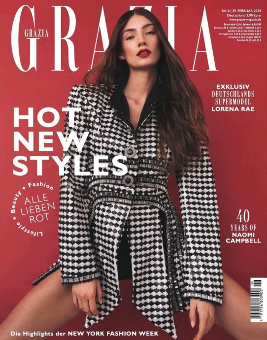 Лорена Рэй (Lorena Rae) в фотосессии для журнала Grazia Germany (2024)