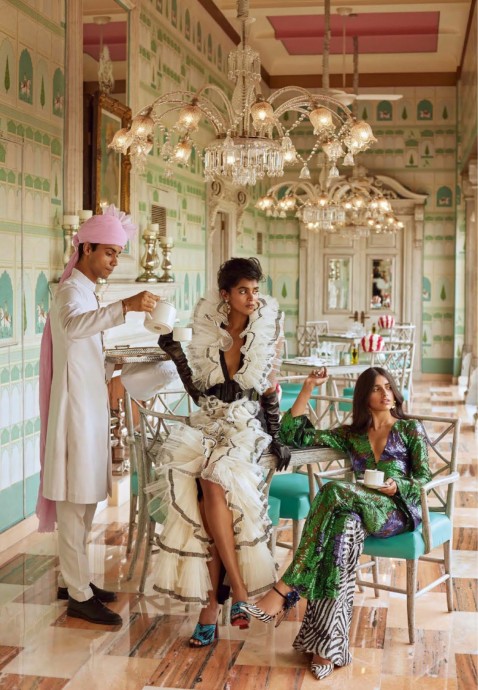 Saffron Vadher & Radhika Nair for Vogue India by Greg Swales