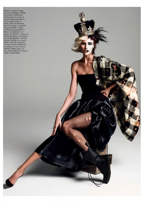 Anja Rubik by Inez van Lamsweerde and Vinoodh Matadin