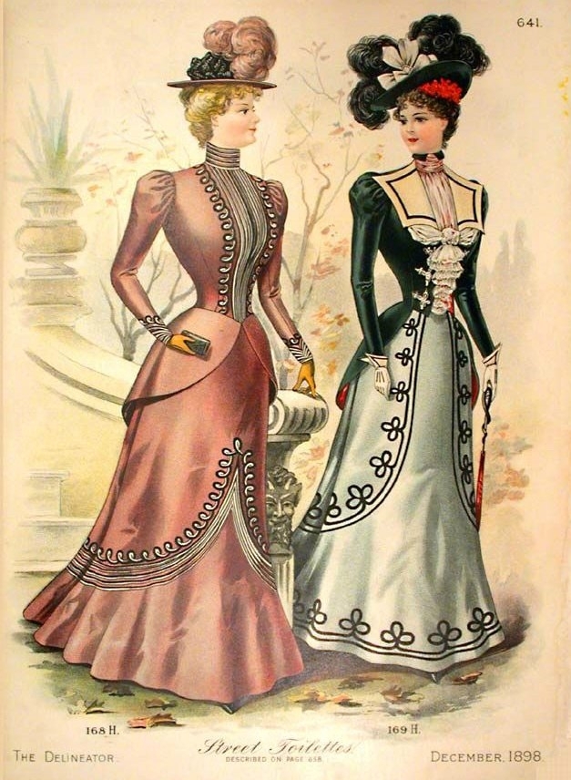 Иллюстрации из американского журнала The Delineator, 1898 год.
