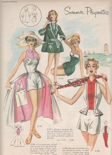 Страницы американского журнала Modes Royale, весна/лето 1953 года.