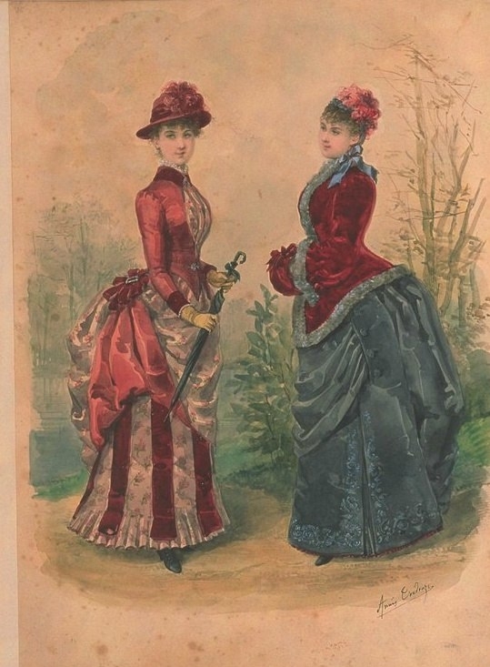 Иллюстрации из французского журнала La Mode Illustree 1884-86 гг.