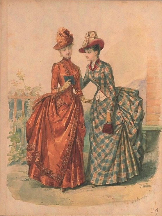 Иллюстрации из французского журнала La Mode Illustree 1884-86 гг.