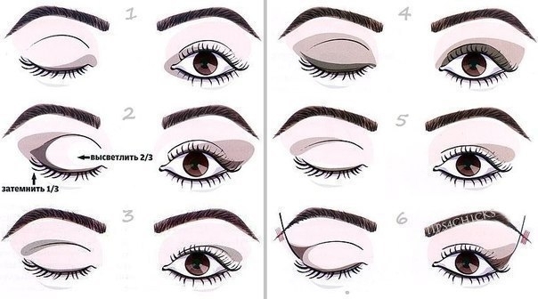Форму глаз можно откорректировать и приблизить к идеалу с помощью правильного макияжа глаз